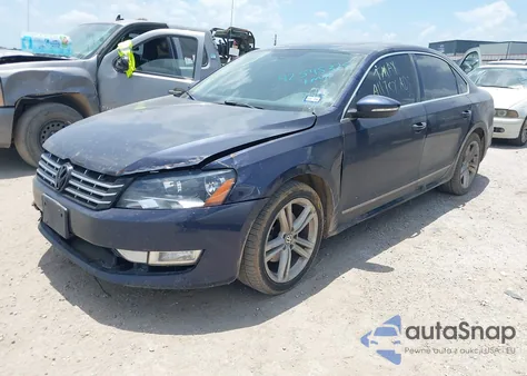 2012 Volkswagen Passat 2.0L Tdi Sel Premium из США, поврежденный, VIN 1VWCN7A34CC031865